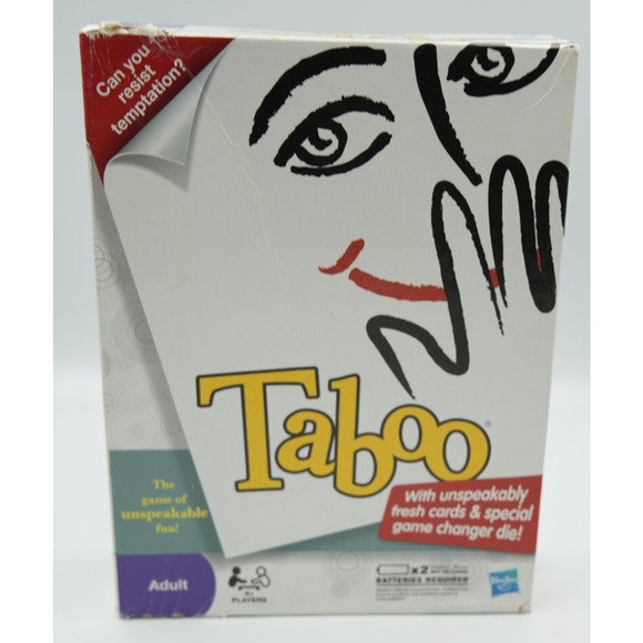 Taboo Adult Party Game – Hasbro/Parker Brothers – Used Complete (Box Damage) - Picture 1 of 3